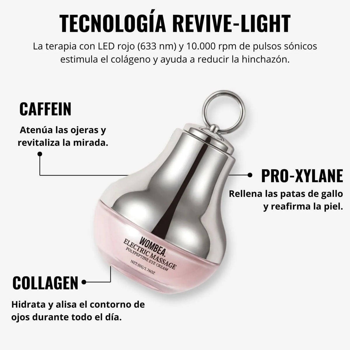 Crema a luce rossa per il contorno occhi